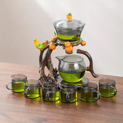 AmberBranch™ Teapot Pour Ritual Set