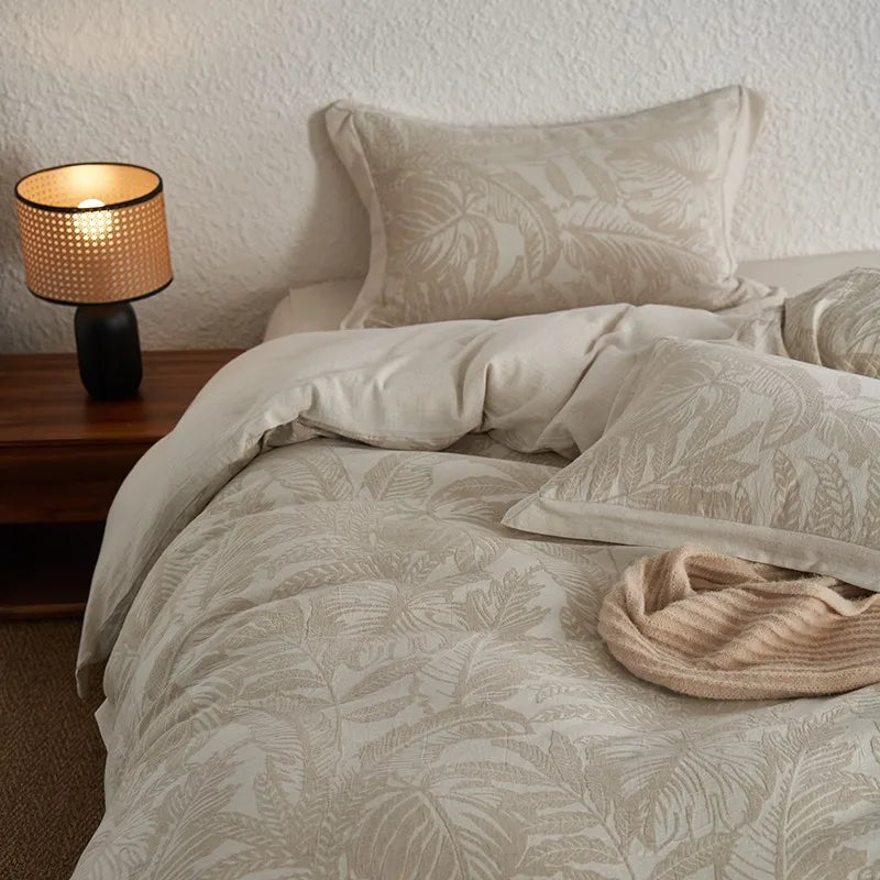 Whisper Fern Jacquard Duvet Set