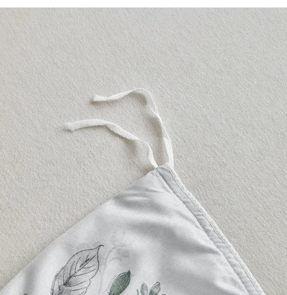 Moonlit Blossom Pom-Pom Duvet Set