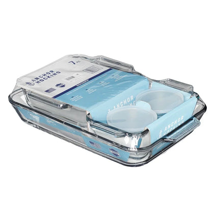 ClearBake Essentials 7-Piece Glass Bakeware Set