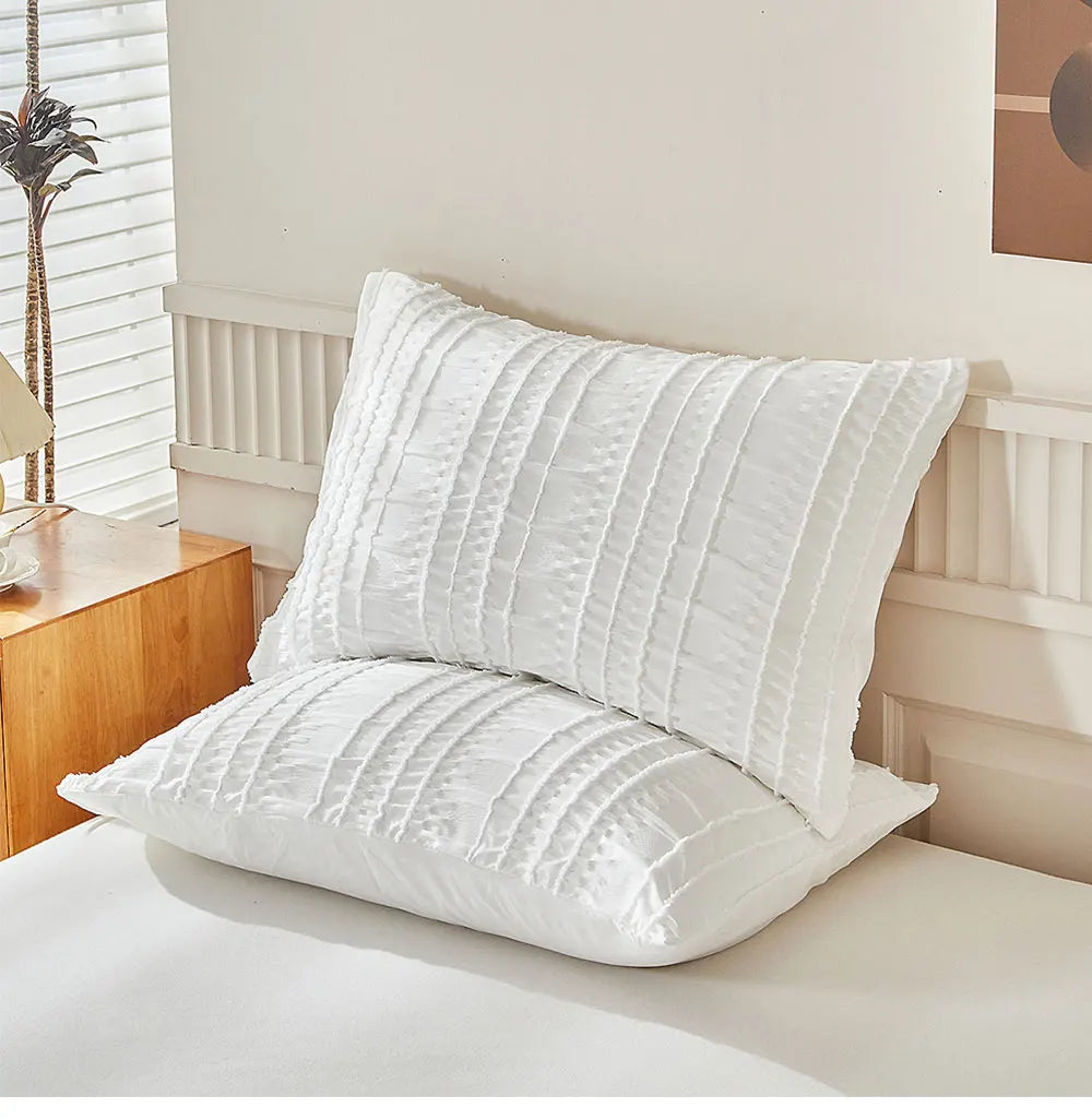 Pleated Tranquility Bedding Set