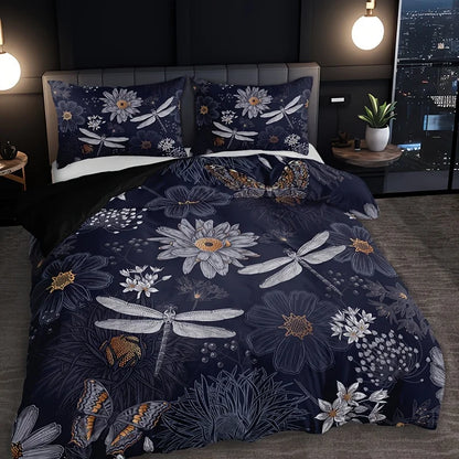 Nocturne Meadow Dragonfly Duvet Set