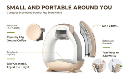 Mini Q 2-in-1 Single Serve Coffee Machine
