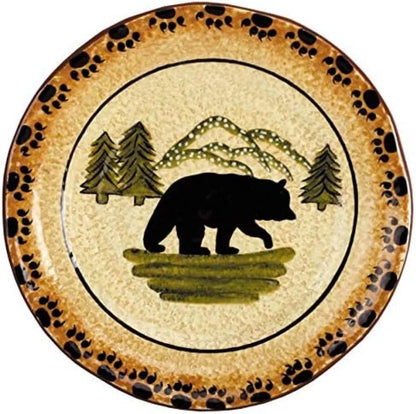 Wildwood Bear Charm 16 Piece Ceramic Dinnerware Set