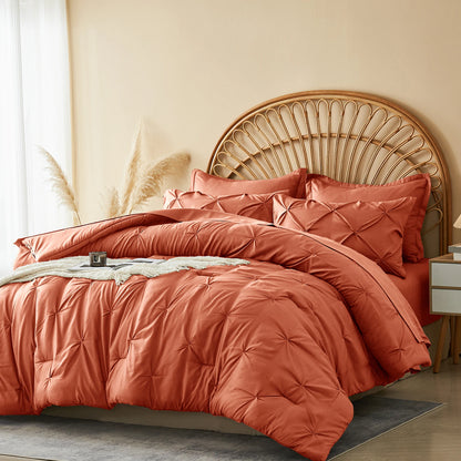 The Silver Pleat Comforter Set