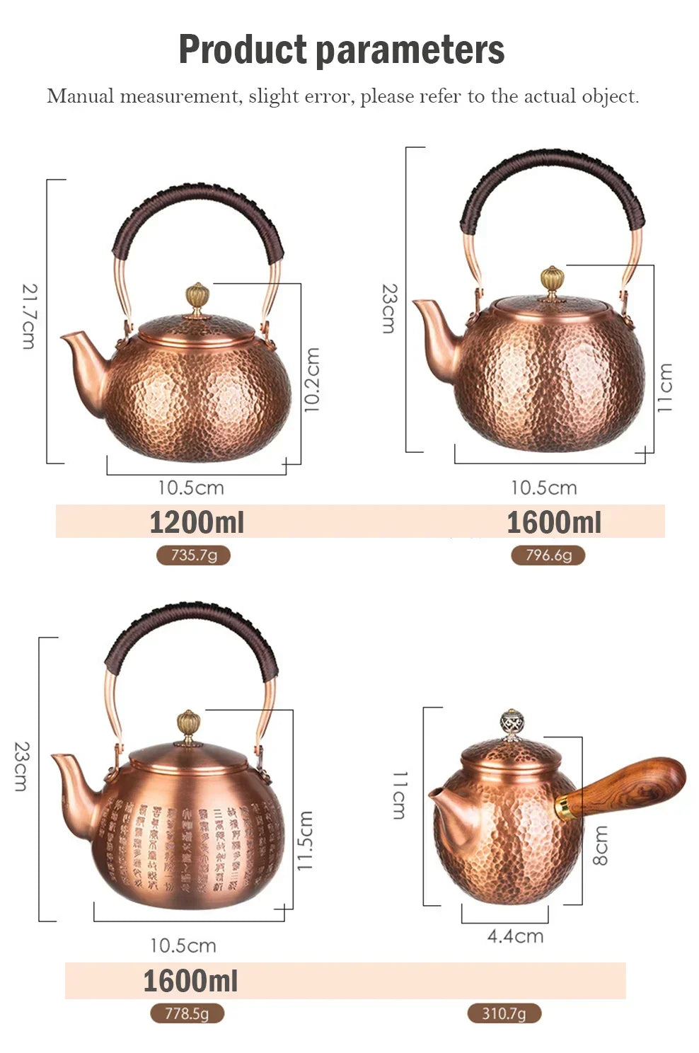 AuroraForge Copper Tea Kettle