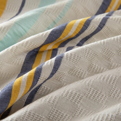 NORDÉLLE Cotton Stripe Duvet Cover Set