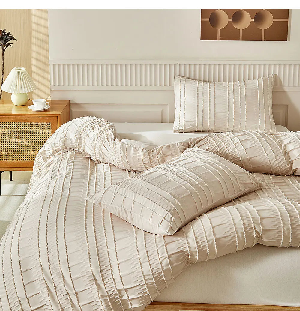 Pleated Tranquility Bedding Set