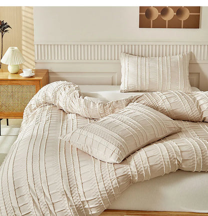 Pleated Tranquility Bedding Set