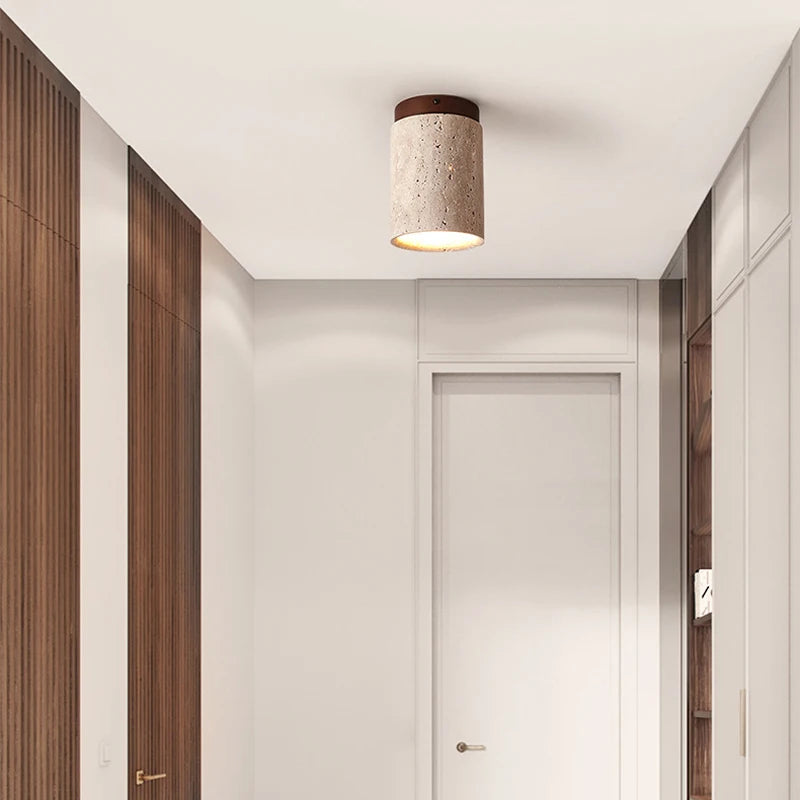 Terra Column Flush Ceiling Light
