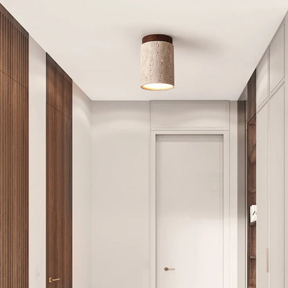 Terra Column Flush Ceiling Light