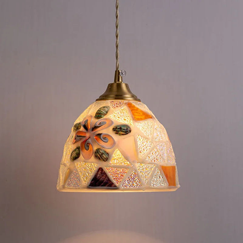 Ocean Pearl Mosaic Pendant Lamp