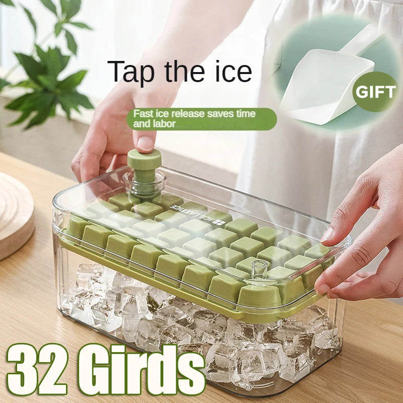 32 Grid Silicone Ice Cube Tray