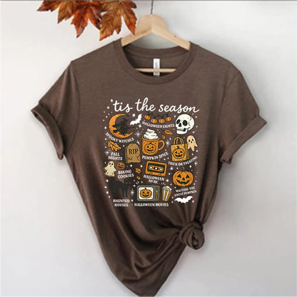 Tis The Season Shirt Retro Halloween Graphic Tee