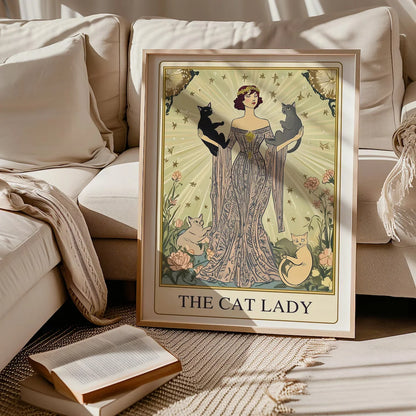 The Cat Lady Tarot Wall Art