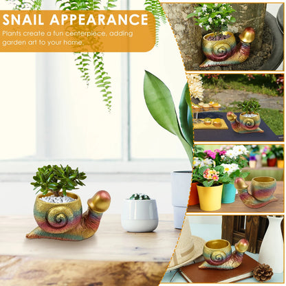 Rainbow Snail Planter