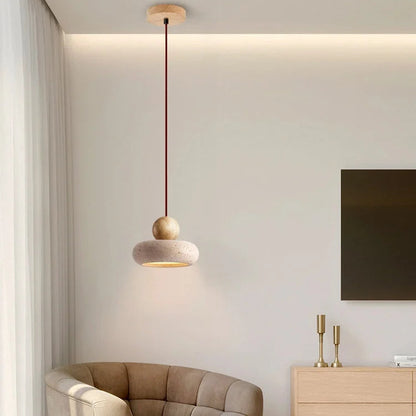 Auralith Stone Halo Pendant Light