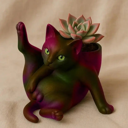 The Flexible Feline Planter