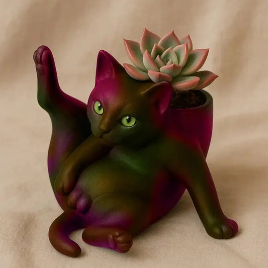 The Flexible Feline Planter
