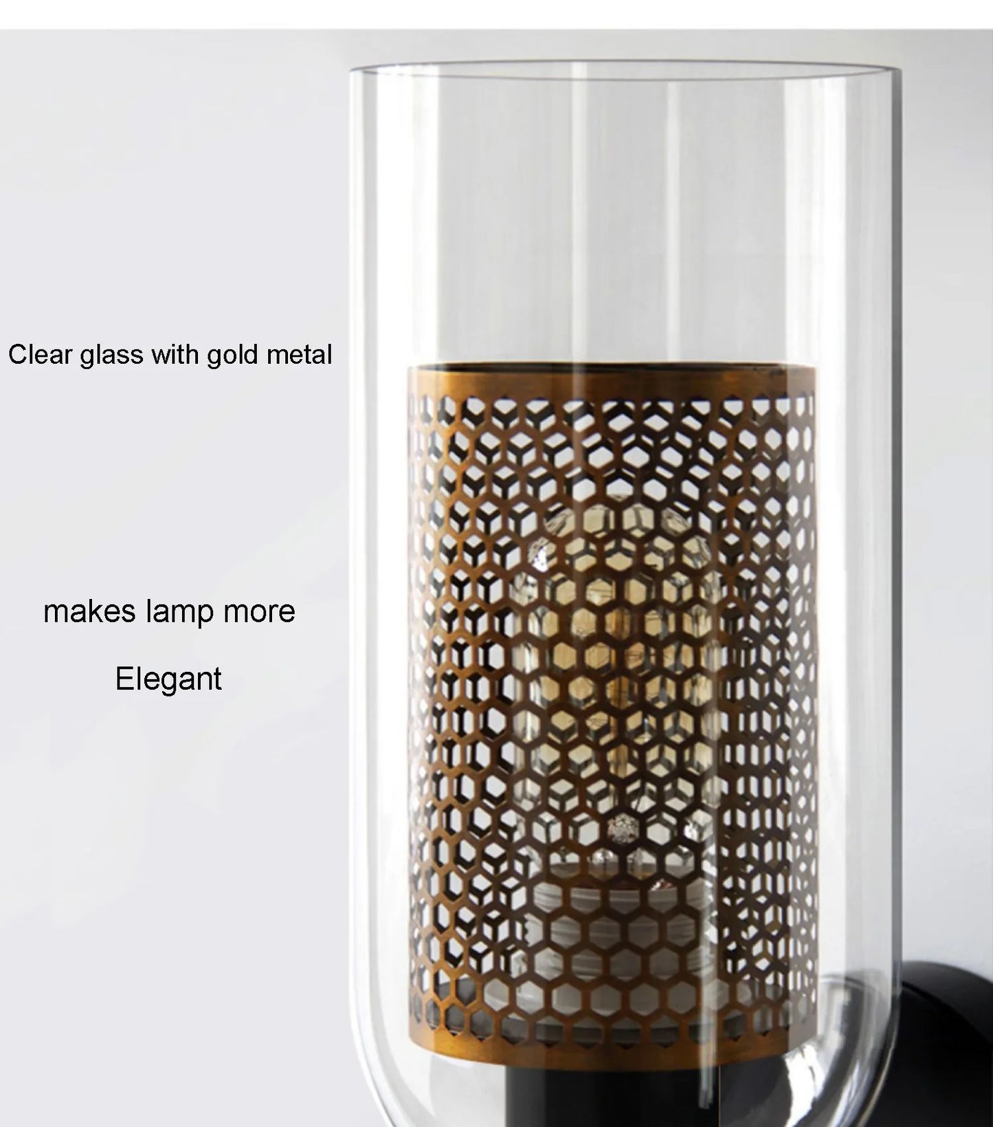 Dualis Ember Glass Wall Sconce