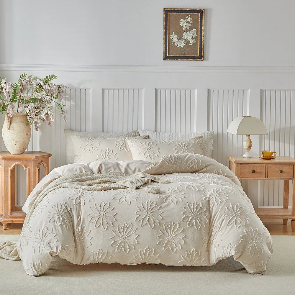 DaisyLoom Textured Bloom Duvet Set