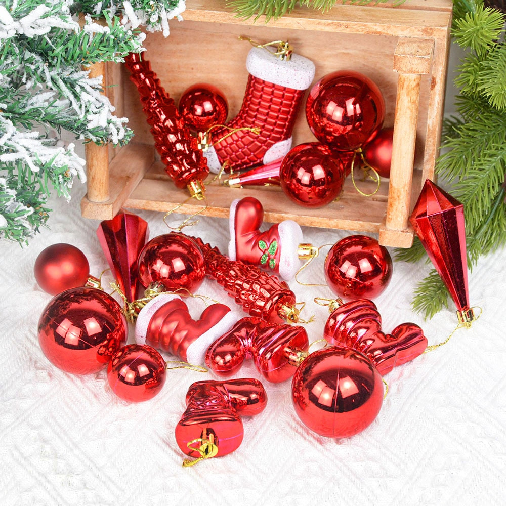 21Pcs Xmas Tree Ball