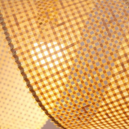 Moonflow Bamboo Weave Pendant Light