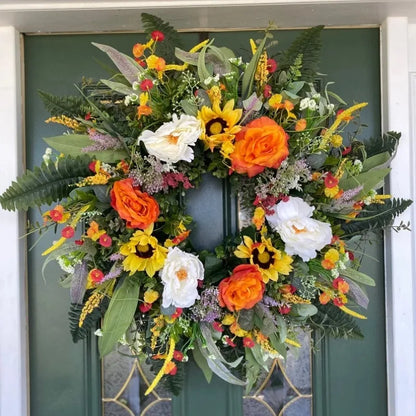 Golden Harvest Bloom Wreath