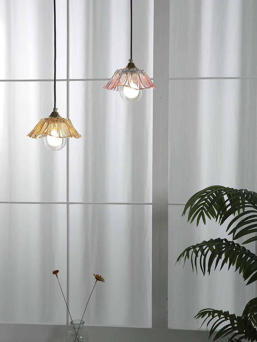 Petaluxe Glass Bloom Pendant Light