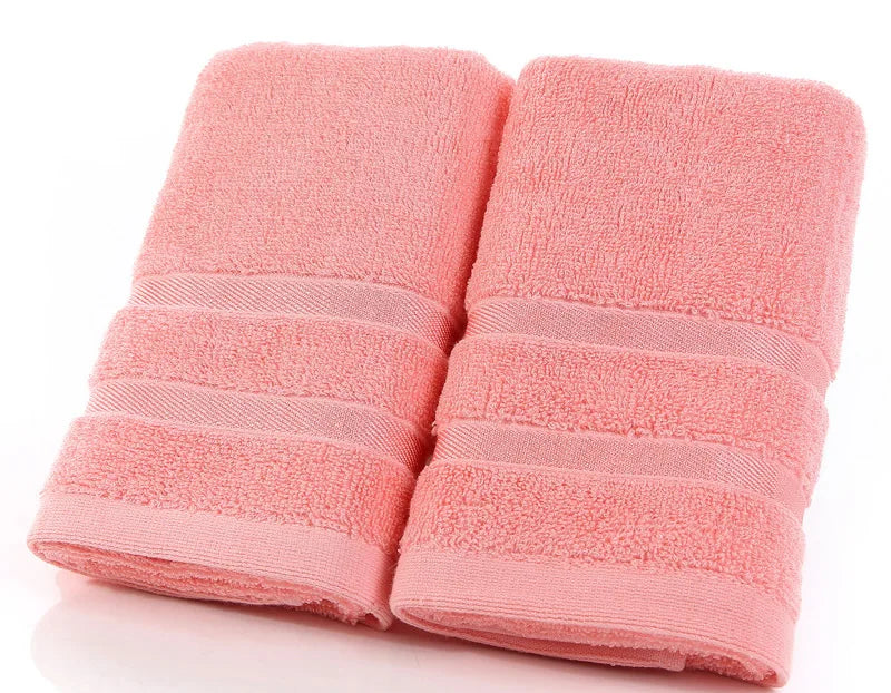 2 Pcs Bamboo Face Towels