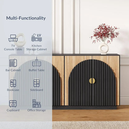 ArcFlute 65″ Buffet Sideboard