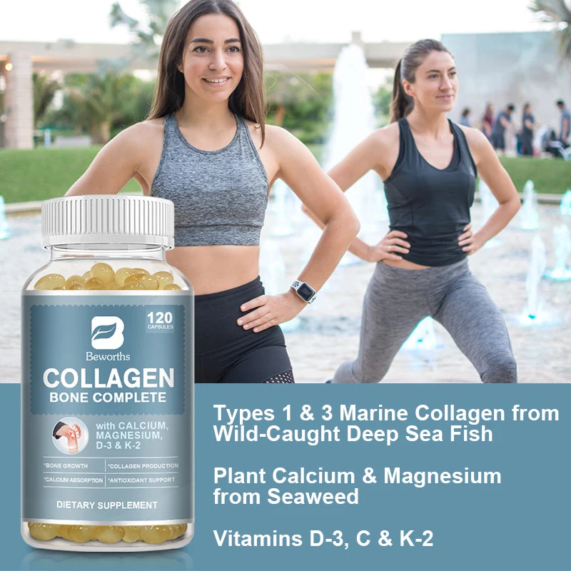 Collagen Bone Capsules with Plant Calcium & Magnesium