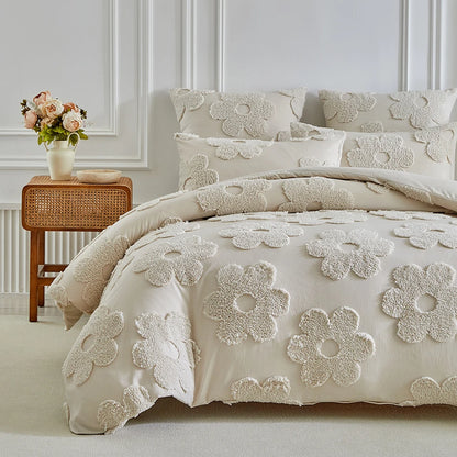 BloomHaven Tufted Blossom Bedding Set