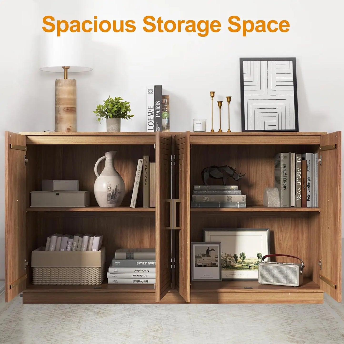 RoyalCraft Linea Fluted Buffet Cabinet