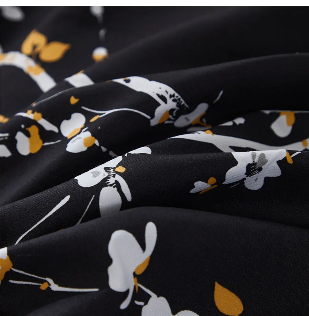 Sakura Spring Black Duvet Cover Set