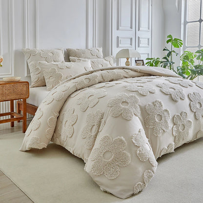 BloomHaven Tufted Blossom Bedding Set