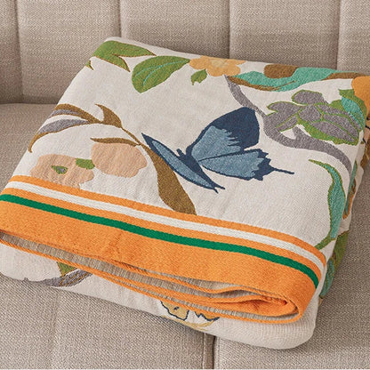 Golden Bloom Lotus Reverie Blanket