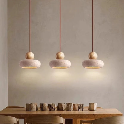 Auralith Stone Halo Pendant Light