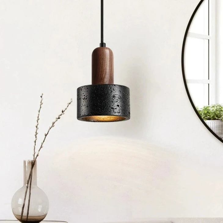 Black Stone Pendant Lamp