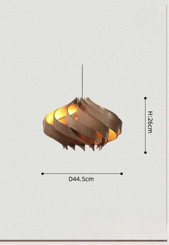 Crescent Swirl Pendant Light