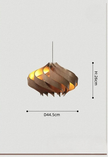 Crescent Swirl Pendant Light