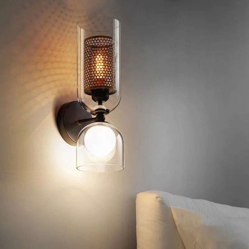 Dualis Ember Glass Wall Sconce