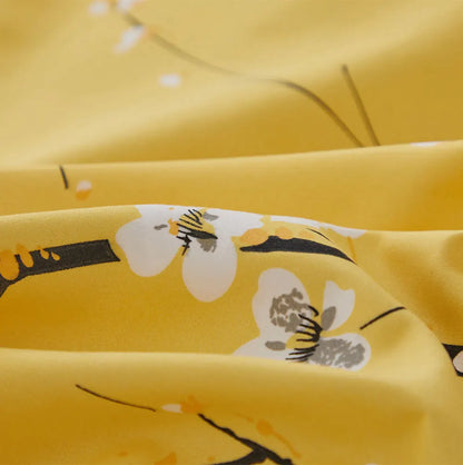 Sakura Spring Yellow Duvet Cover Set