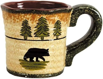 Wildwood Bear Charm 16 Piece Ceramic Dinnerware Set