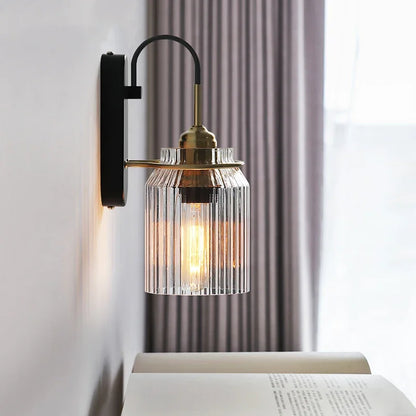 Arcéa Ribbed Glass Wall Sconce