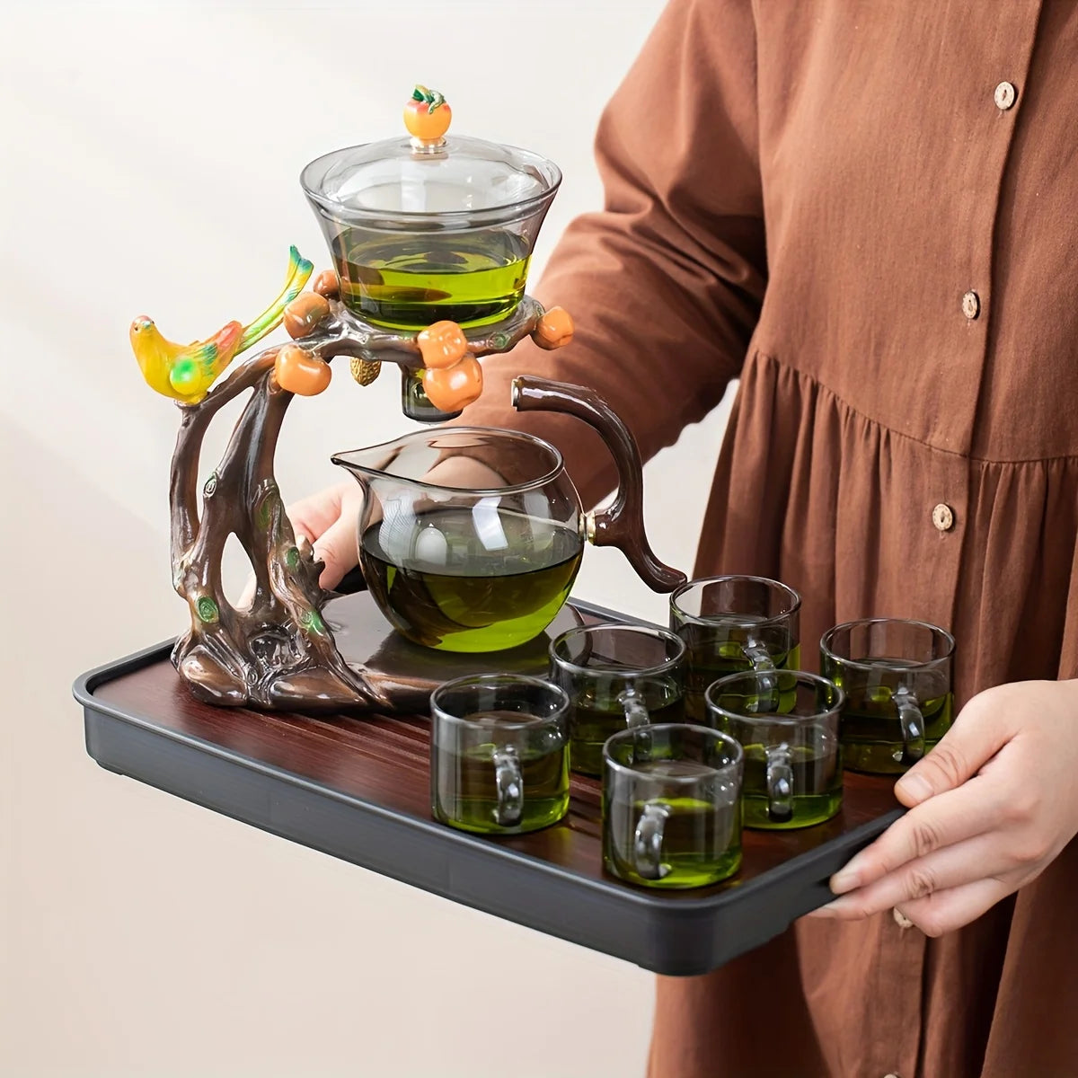AmberBranch™ Teapot Pour Ritual Set
