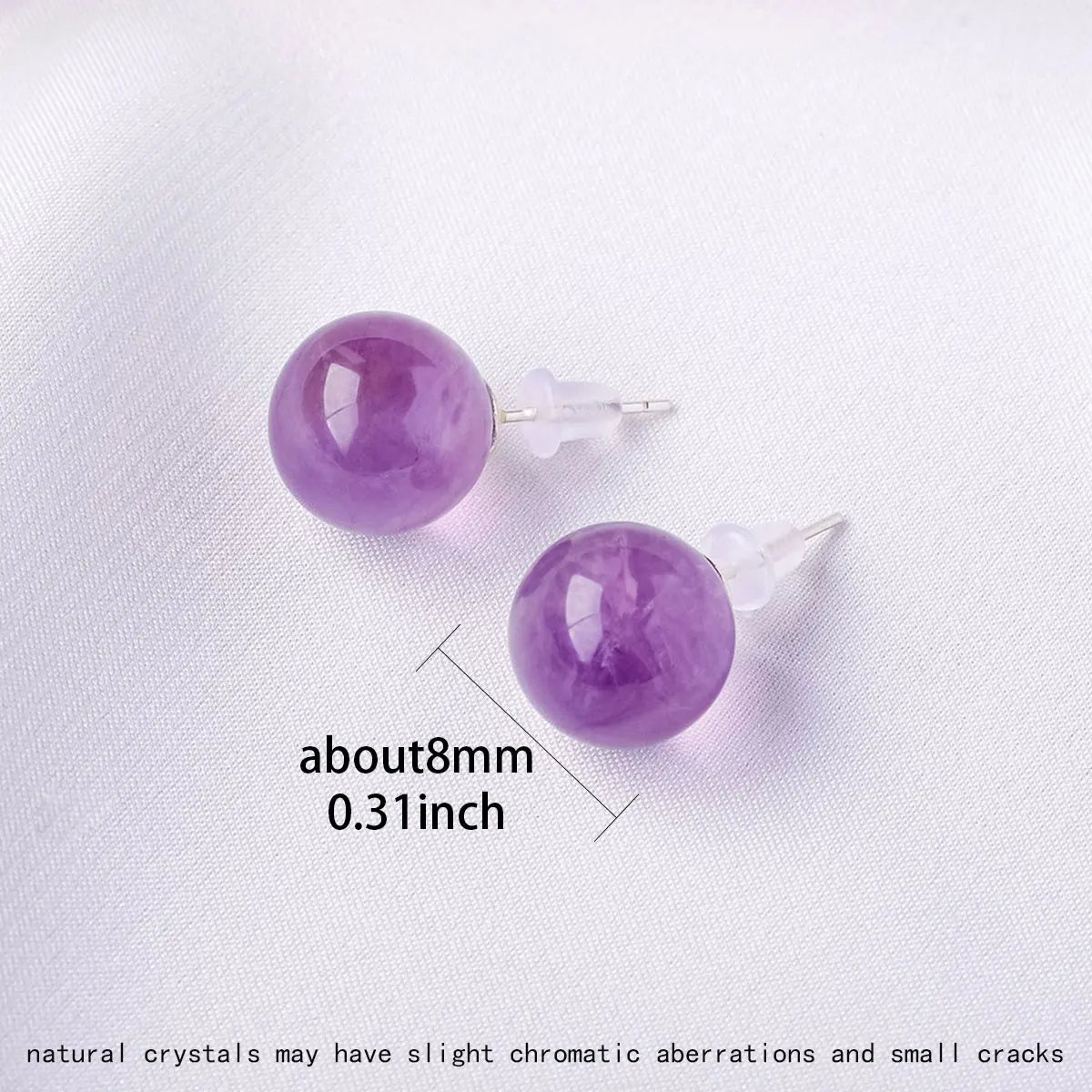 Amethyst Serenity Studs