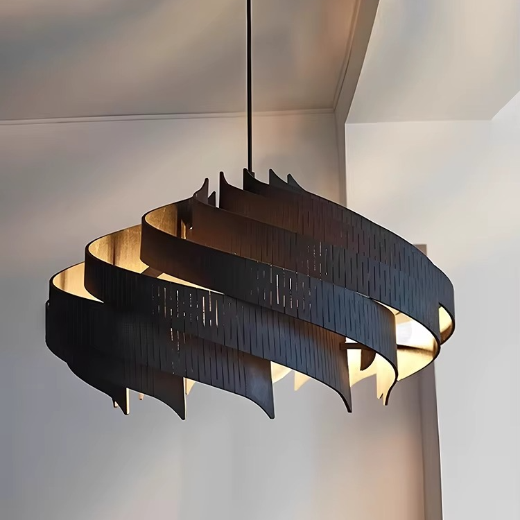 Crescent Swirl Pendant Light