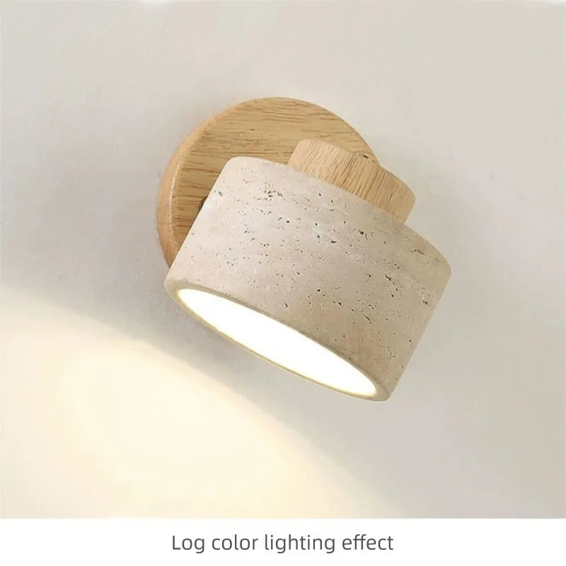 Terra Oak Halo Wall Sconce