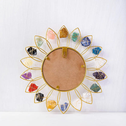 Sunburst Crystal Mirror